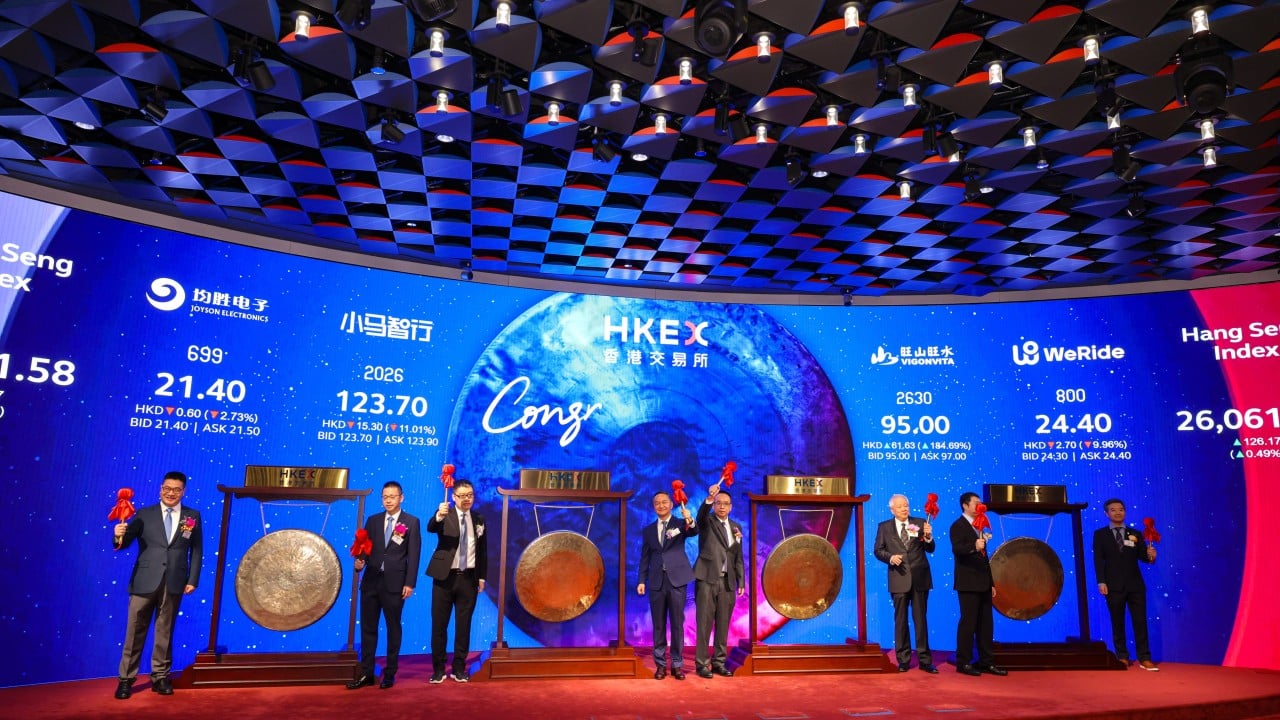 HKEX Tech 100 обновил состав, включив Pony AI и WeRide в перестановке, ориентированной на акции AI